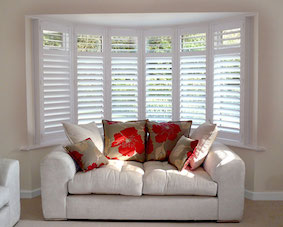 Example of Christchurch Plantation Shutters in lounge 