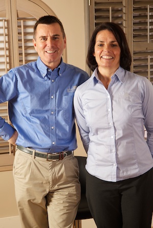 Helen and Chris in Woman & Home Magazine Plantation Shutters