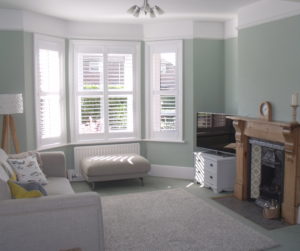 Plantation Shutters Milford on Sea in lounge