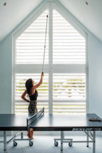 How to clean shutter blinds demonstration