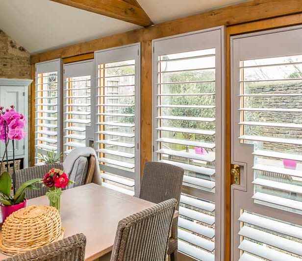 What are shutters made of? These are made of Lockwood