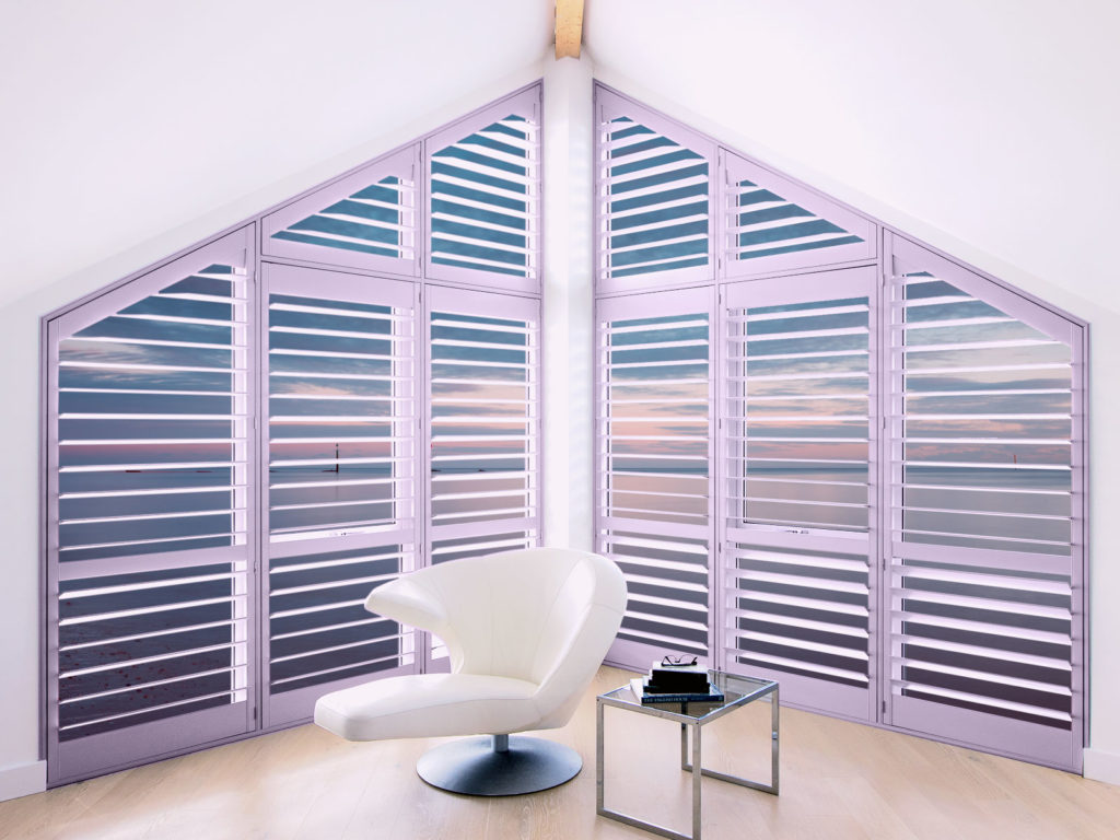 Purple shutters