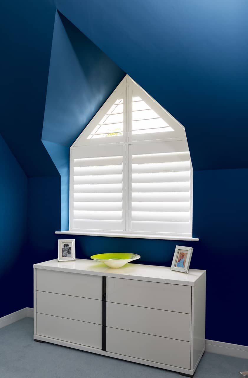 Bedroom with Plantation Shutters